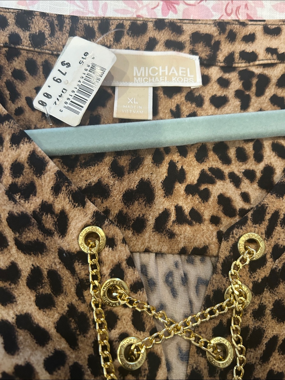 MICHAEL Michael Kors Leopard-Print Shoulder Bag with Gold Hardware